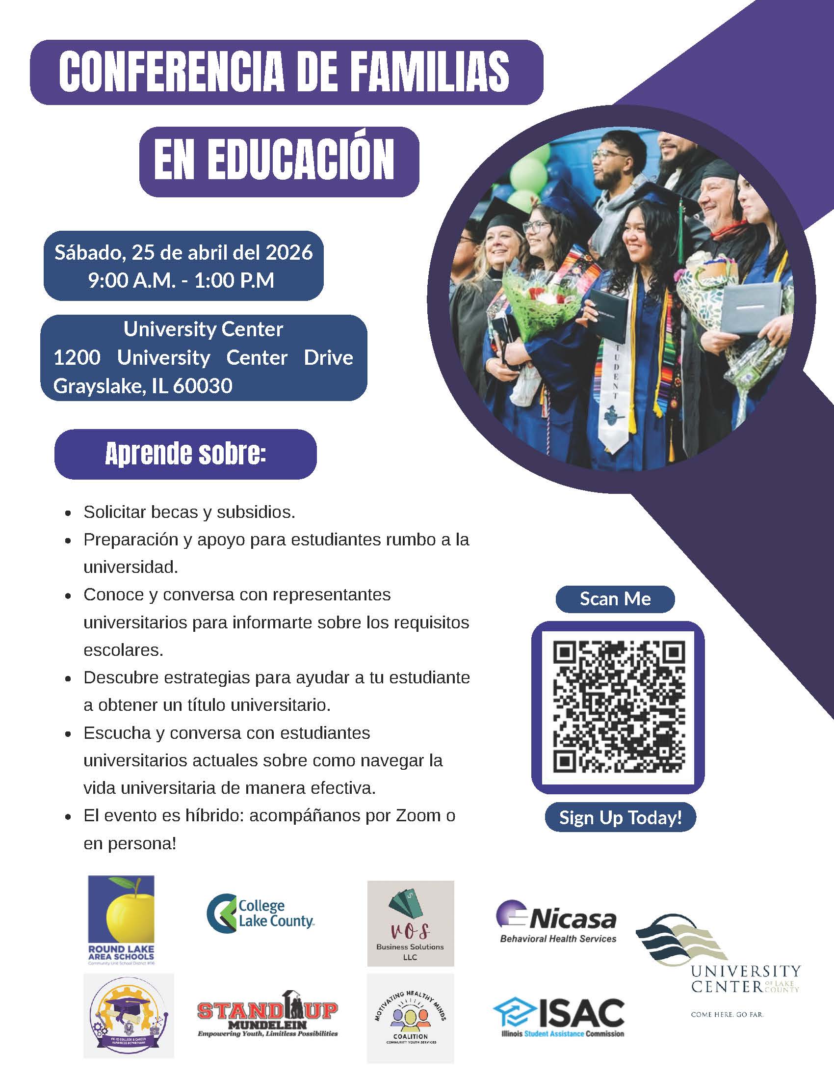 Family Education Conference (Conferencia de Familias en Educacion) at the University Center of Lake County 
